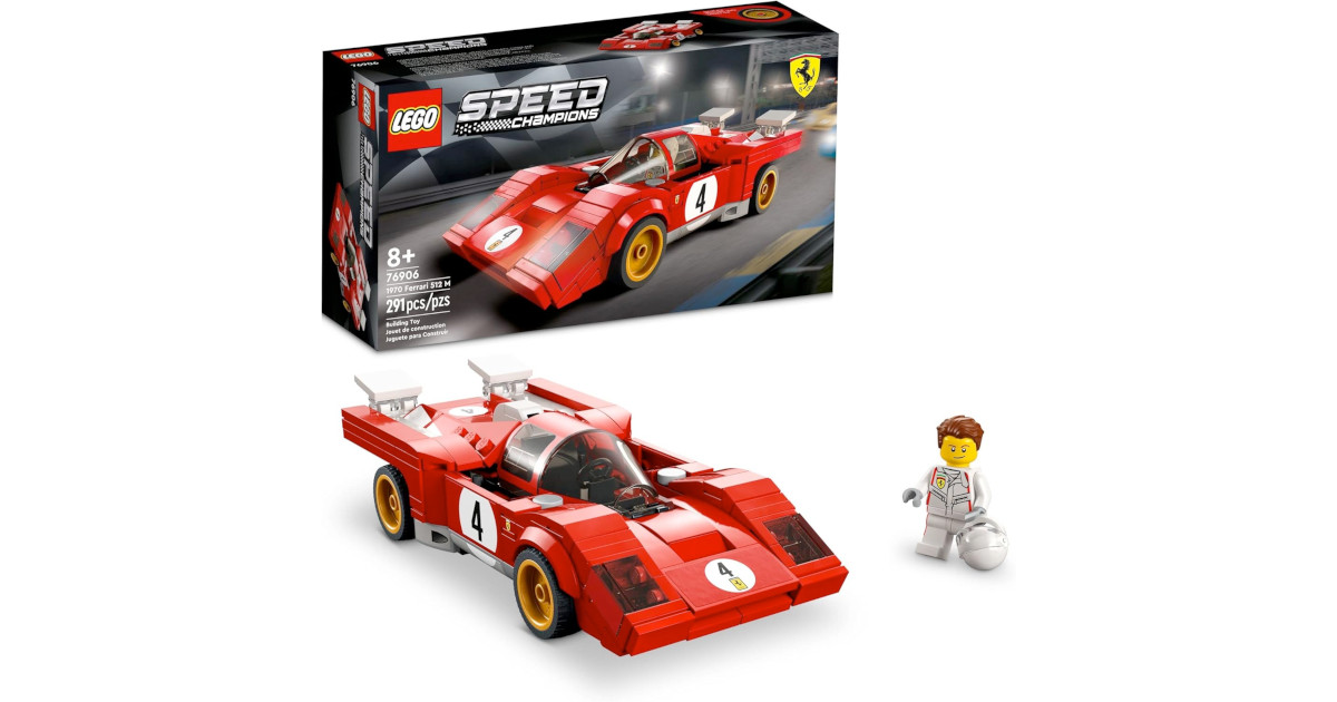 Amazon:LEGO Speed Champions 1970 Ferrari 512 M 76906 (291 pcs)只賣$14.86