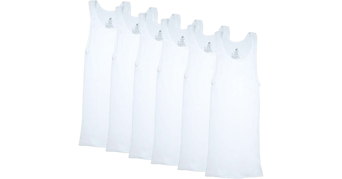 Amazon:Hanes Men’s Ribbed Tank (6 Pack)只賣$15.72