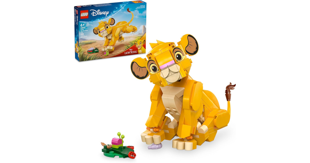 Amazon:LEGO Disney Simba The Lion King Cub 43243 (222 pcs)只賣$17.97