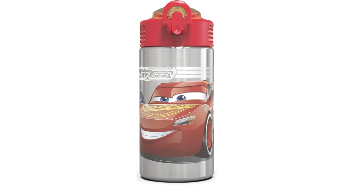 Amazon:Zak Designs Disney Cars Stainless Steel Water Bottle (15.5 oz)只卖$10.11