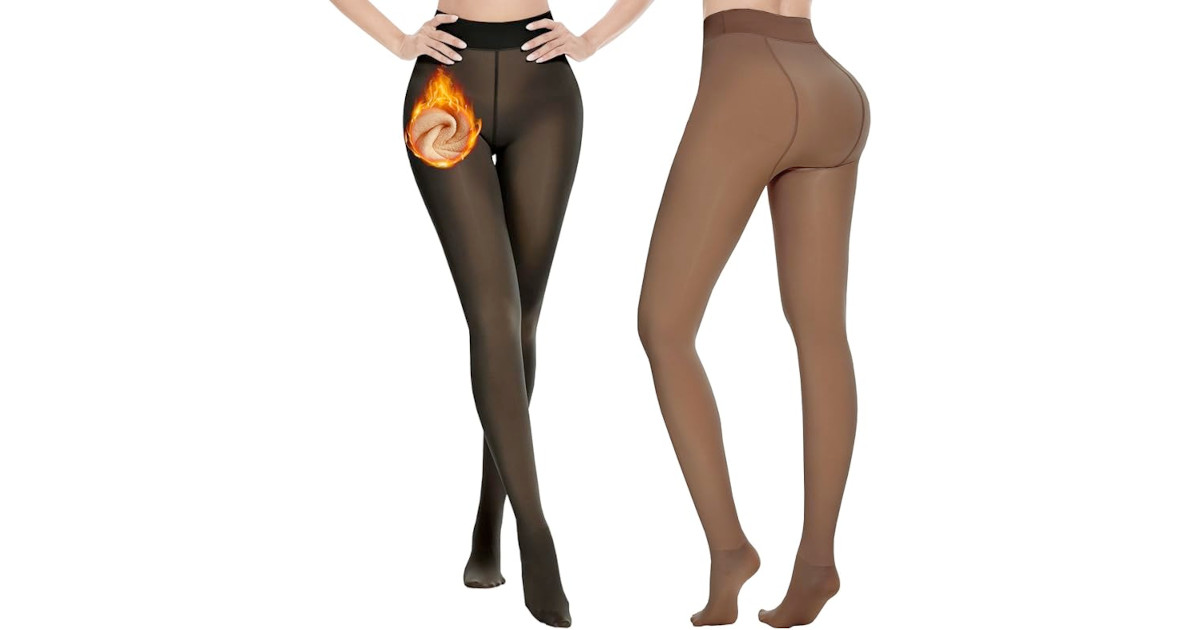 Amazon：Fleece Lined Tights (2 Pairs)只賣$19.78