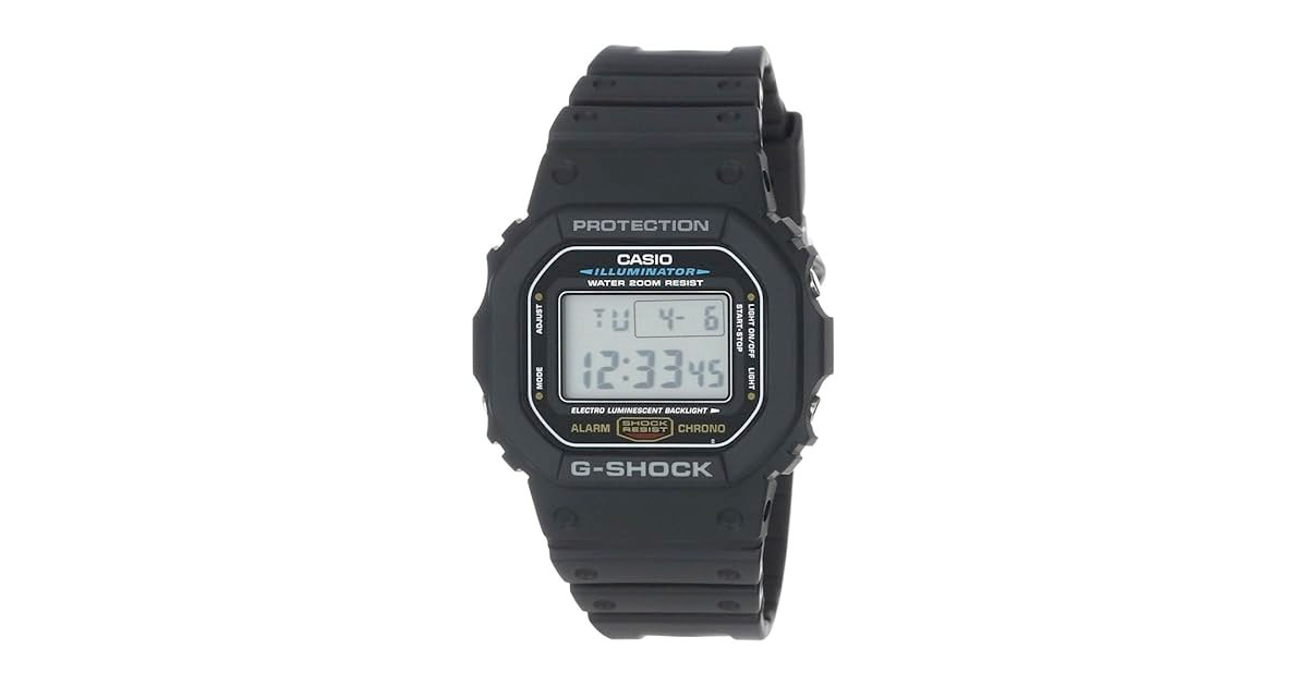 Amazon：Casio G-Shock DW5600E-1V只賣$61.63