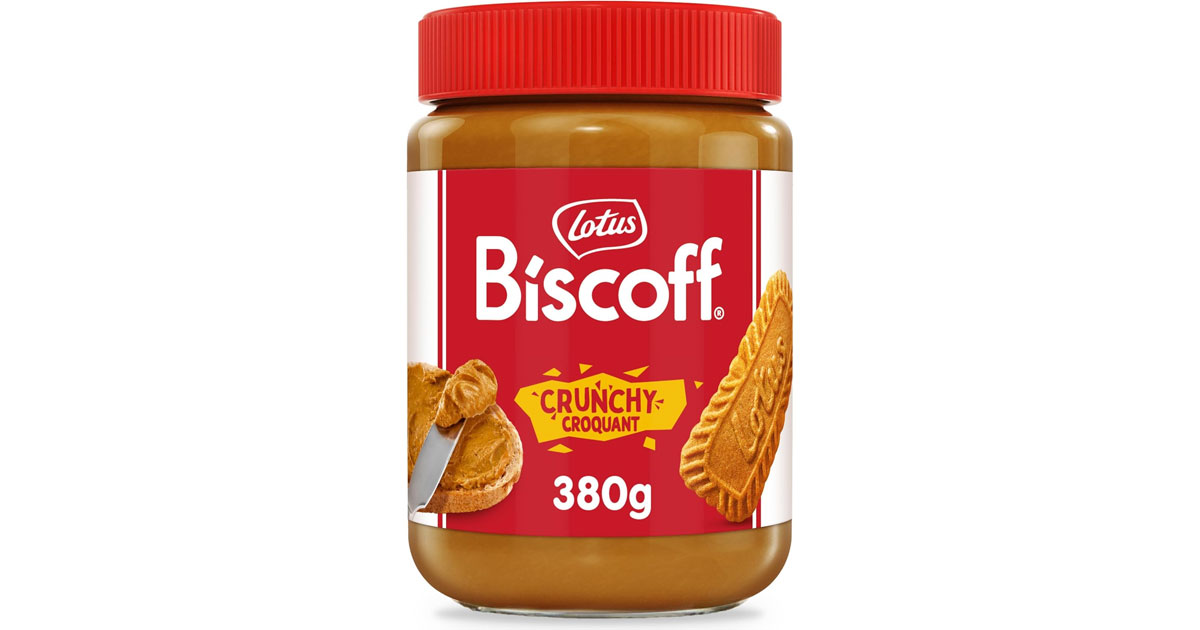 Amazon:Lotus Biscoff – Crunchy – Caramelized Biscuit Cookie Butter Spread (380g)只賣$5.97