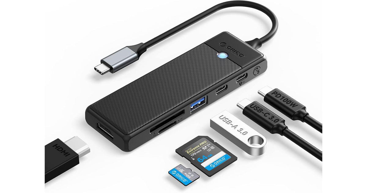 Amazon：ORICO USB C Hub 6 in 1只賣$11.19