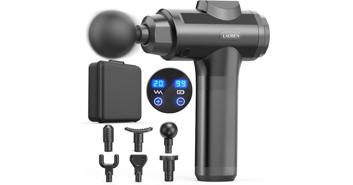 Amazon：6-Head Massage Gun只賣$23.99