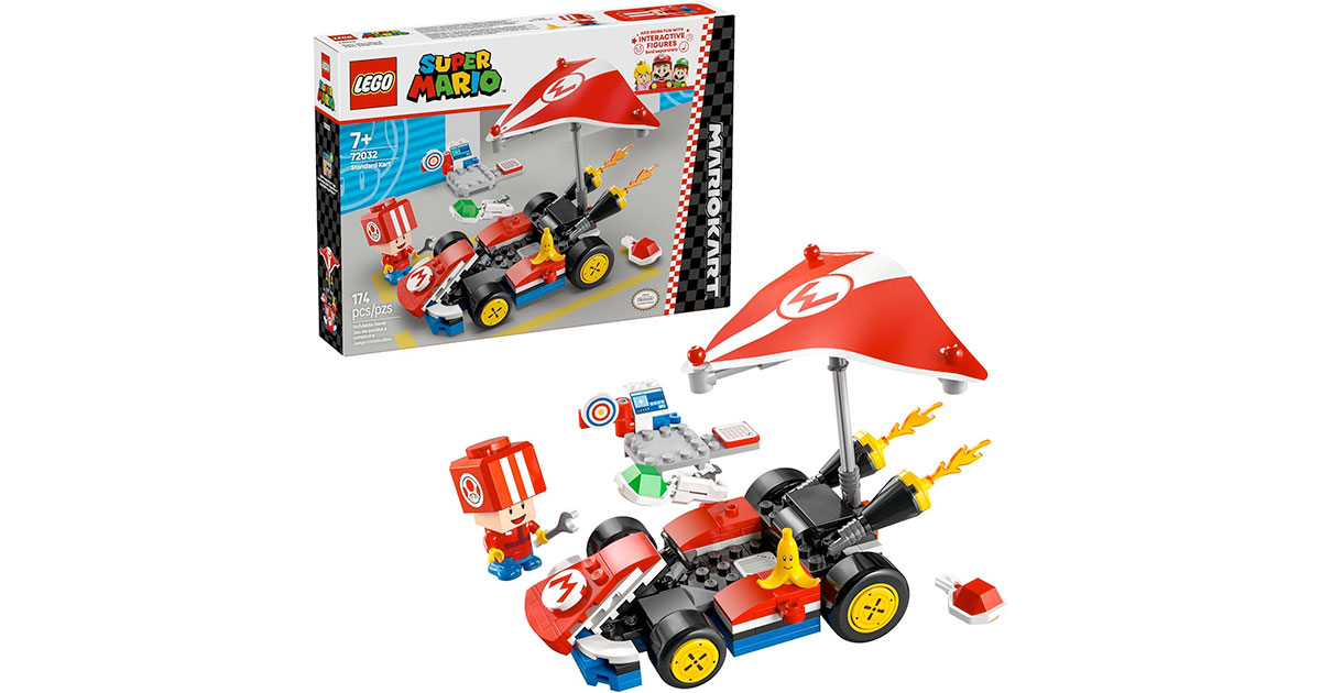 Amazon：LEGO Super Mario: Mario Kart Standard Kit 72032 (174 pcs)只賣$18.99