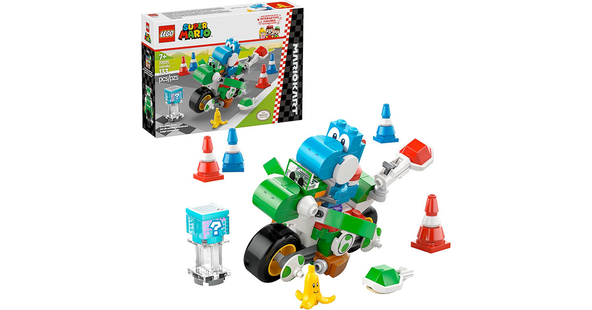 Amazon：LEGO Super Mario: Mario Kart Yoshi Bike 72031 (133 pcs)只賣$13.97