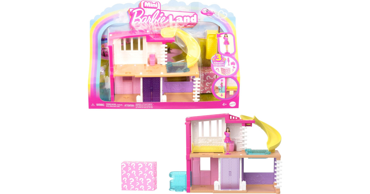 Amazon:Barbie Mini BarbieLand Dreamhouse with Surprise 1.5-inch Barbie Doll只賣$9.02