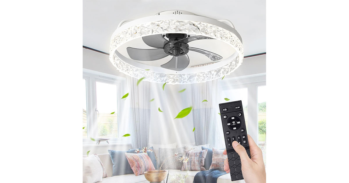 Amazon：Flush Mount Ceiling Fan with Lights只賣$67.49