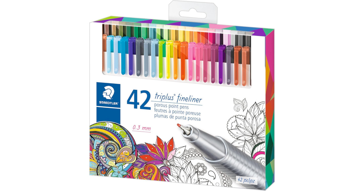 Amazon：Staedtler Fineliner (42 pcs)只賣$16.49