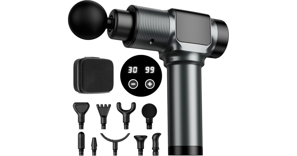 Amazon：9-Head Massage Gun只賣$25.64