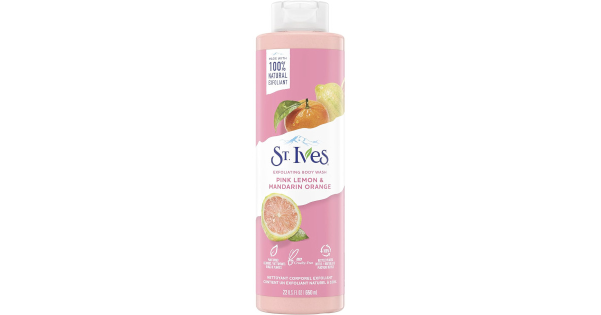 Amazon：St. Ives Body Wash (650ml)只賣$4.97