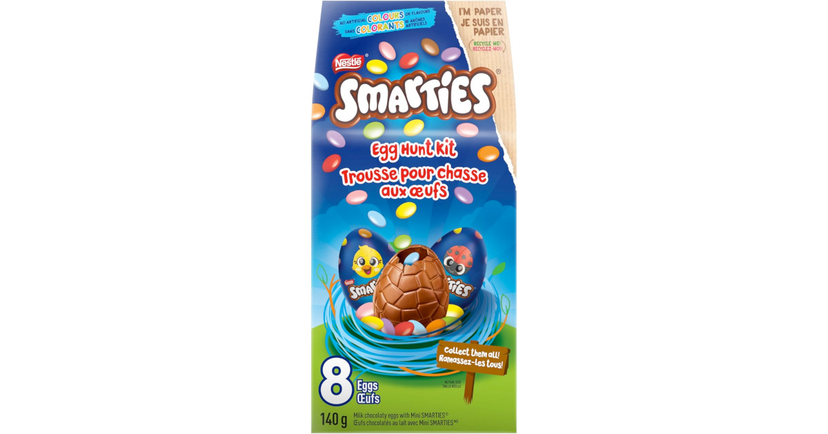 Amazon:SMARTIES Easter Chocolate Egg Hunt Kit (140g)只賣$6.88