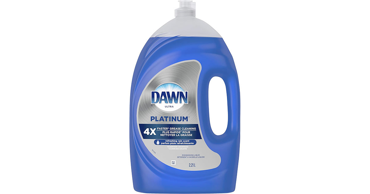 Amazon:Dawn Platinum Dish Soap Refill (2.21L)只賣$9.97