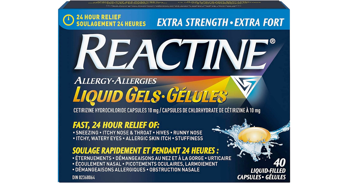 Amazon:Reactine Extra Strength (40 Count)只賣$21.08