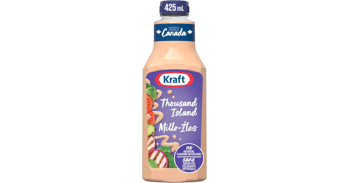 Amazon：Kraft Thousand Island Salad Dressing (425ml)只賣$1.97