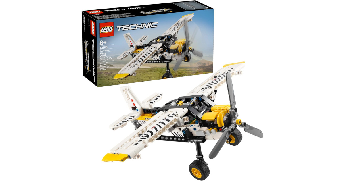 Amazon:LEGO Technic Bush Plane 42198 (333 pcs)只賣$19.97