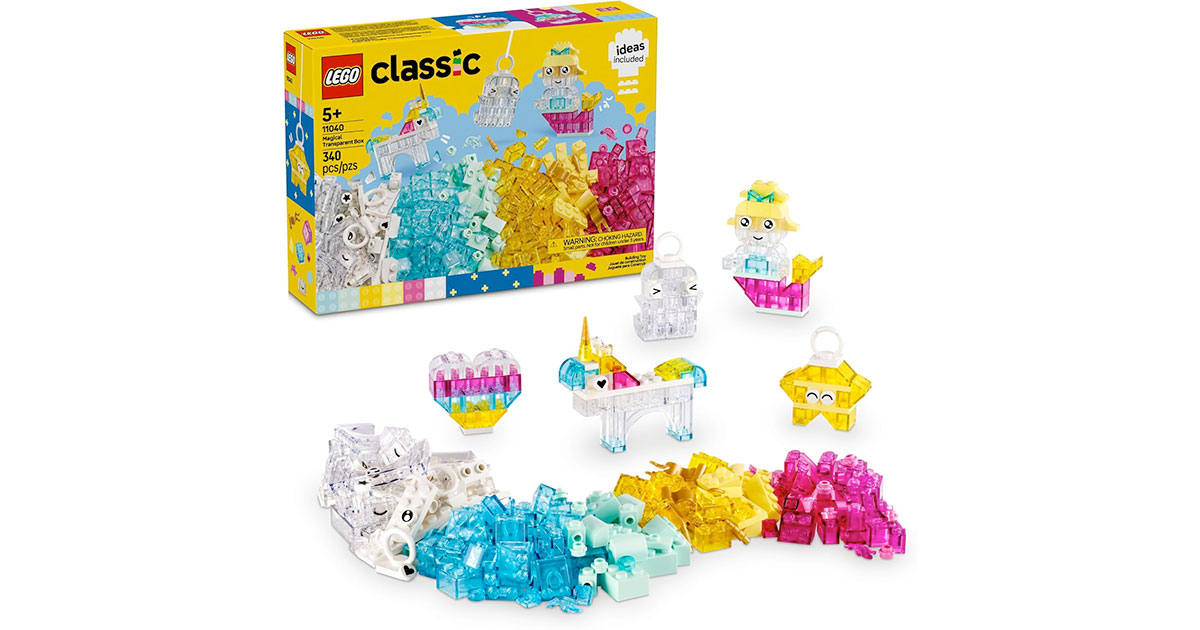 Amazon:LEGO Classic Magical Transparent Box 11040 (340 pcs)只賣$19.98
