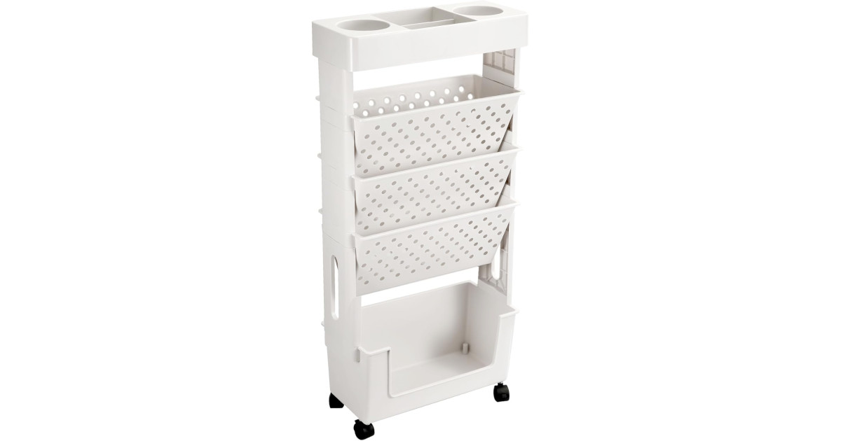 Amazon：Movable Bookshelf Cart只賣$16.38