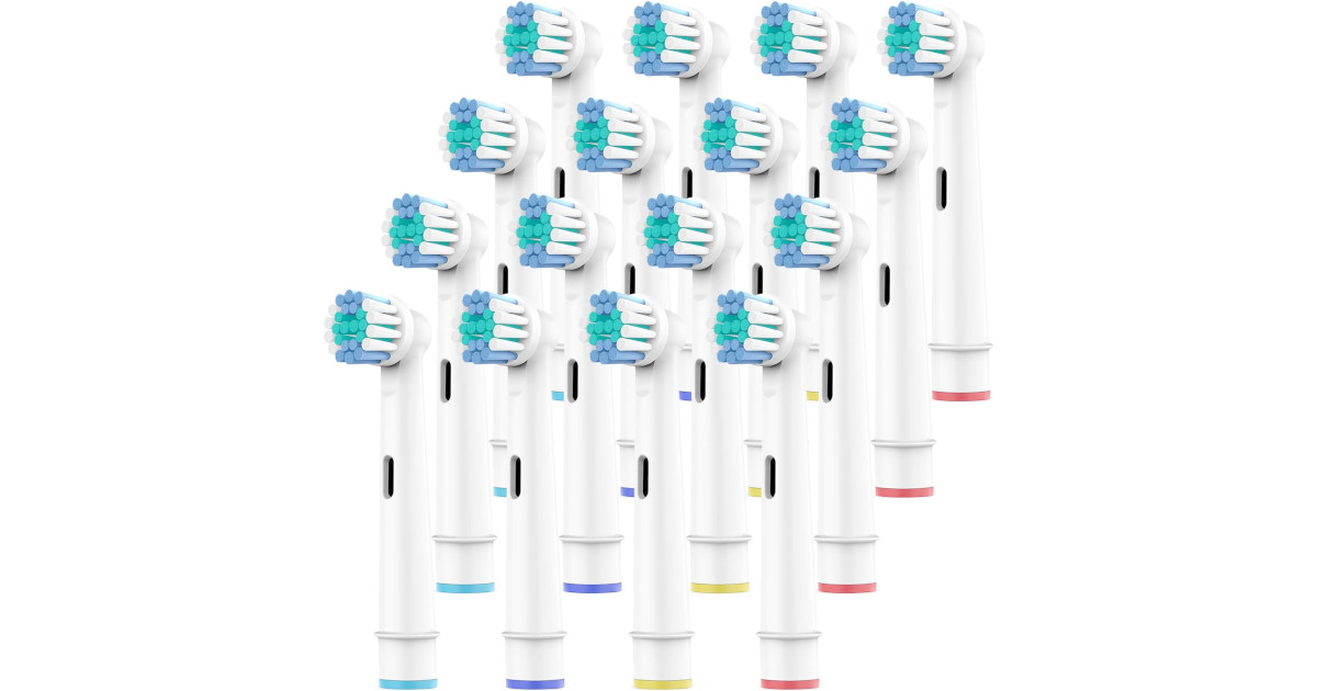 Amazon：Toothbrush Replacement Heads for Oral B (16 Pack)只賣$6.99