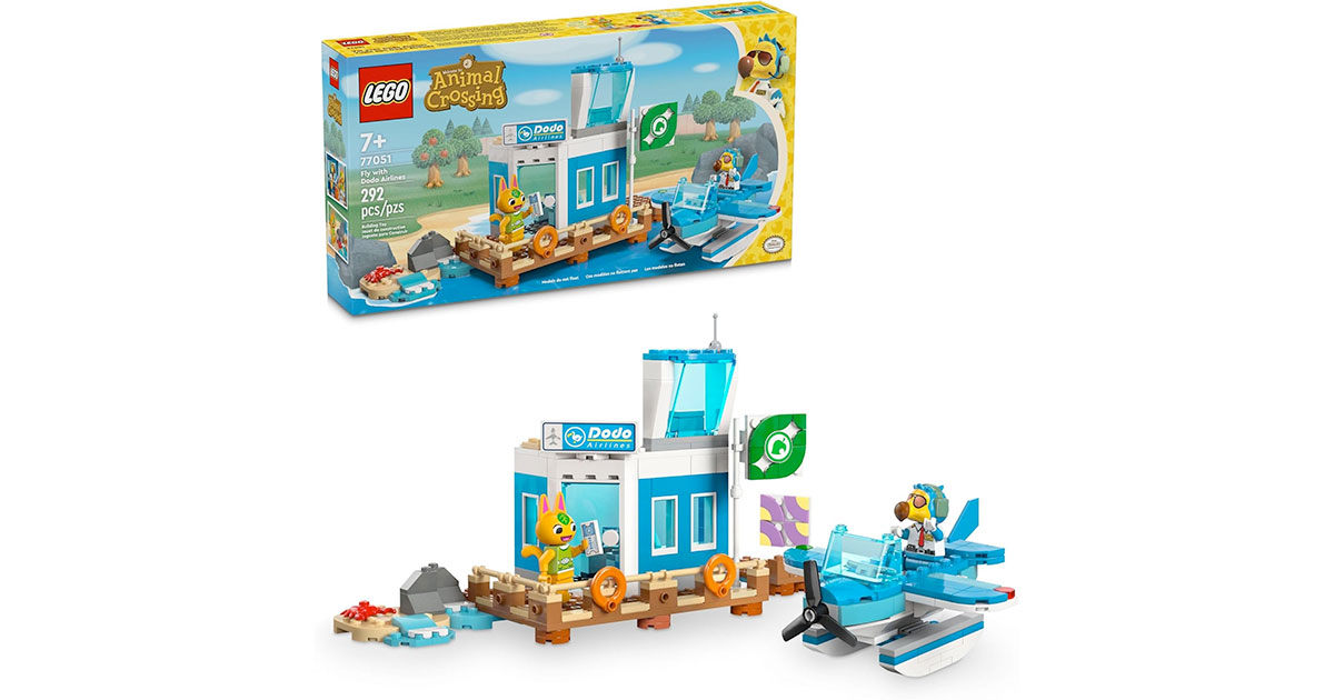 Amazon:LEGO Animal Crossing Fly with Dodo Airlines 77051 (292 pcs)只賣$22.79