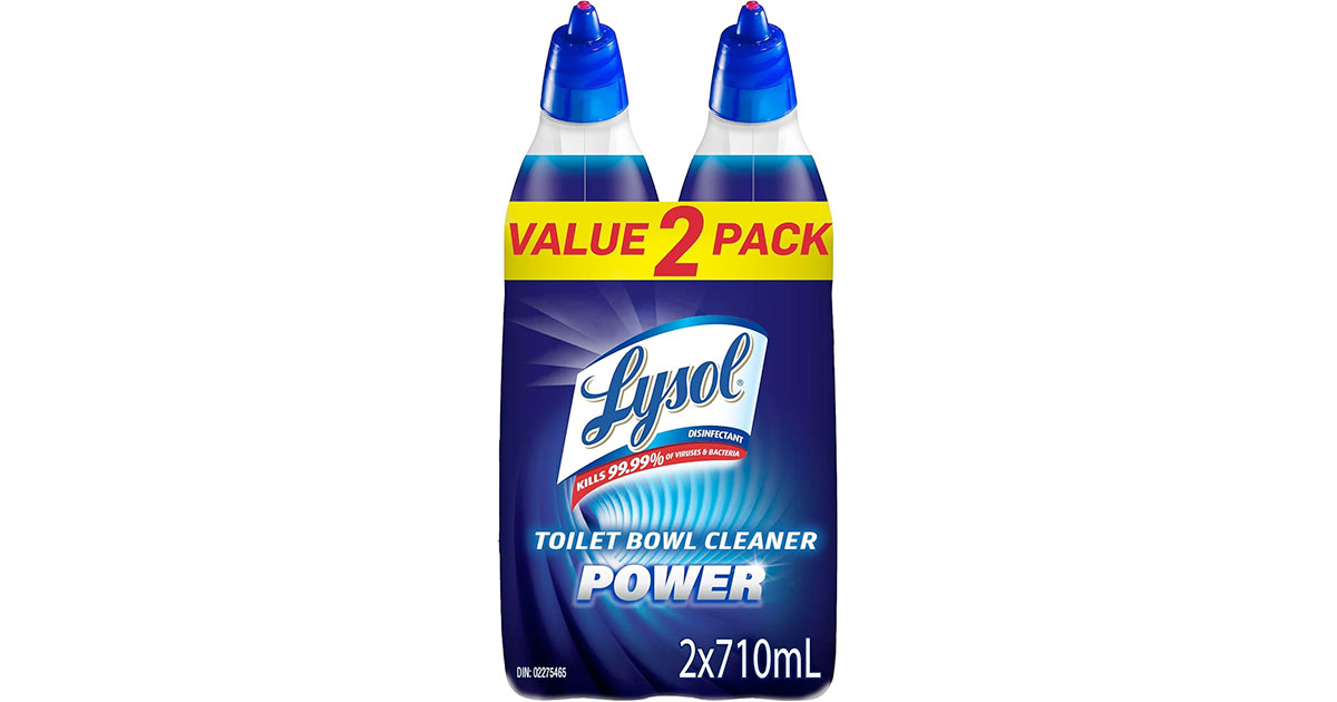 Amazon:Lysol Disinfectant Toilet Bowl Cleaner Power (2 x 710 mL)只賣$7.19