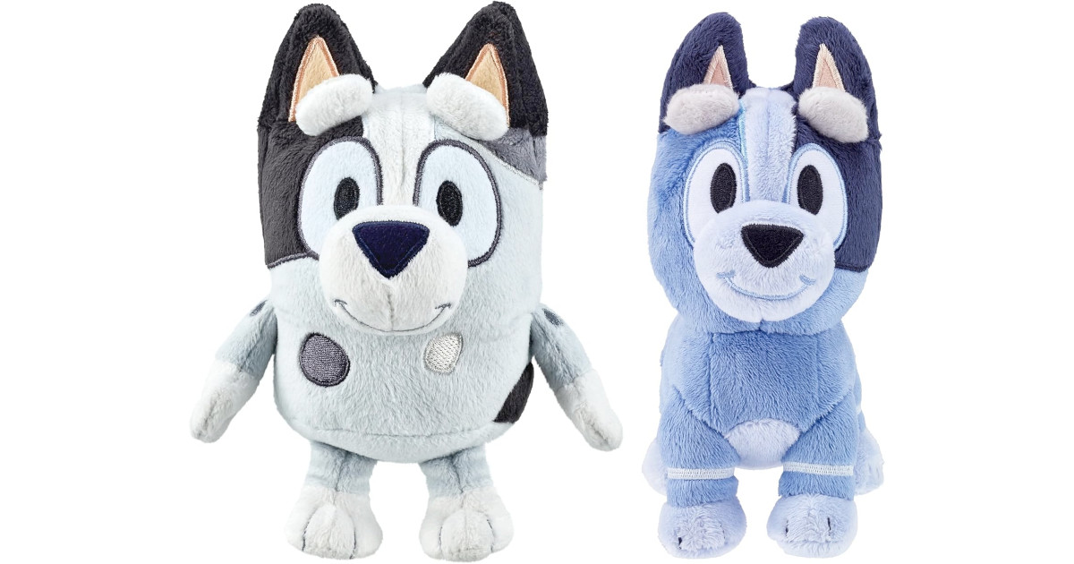 Amazon:Bluey’s Cousins Muffin and Socks Plush Toy Bundle只賣$12.18