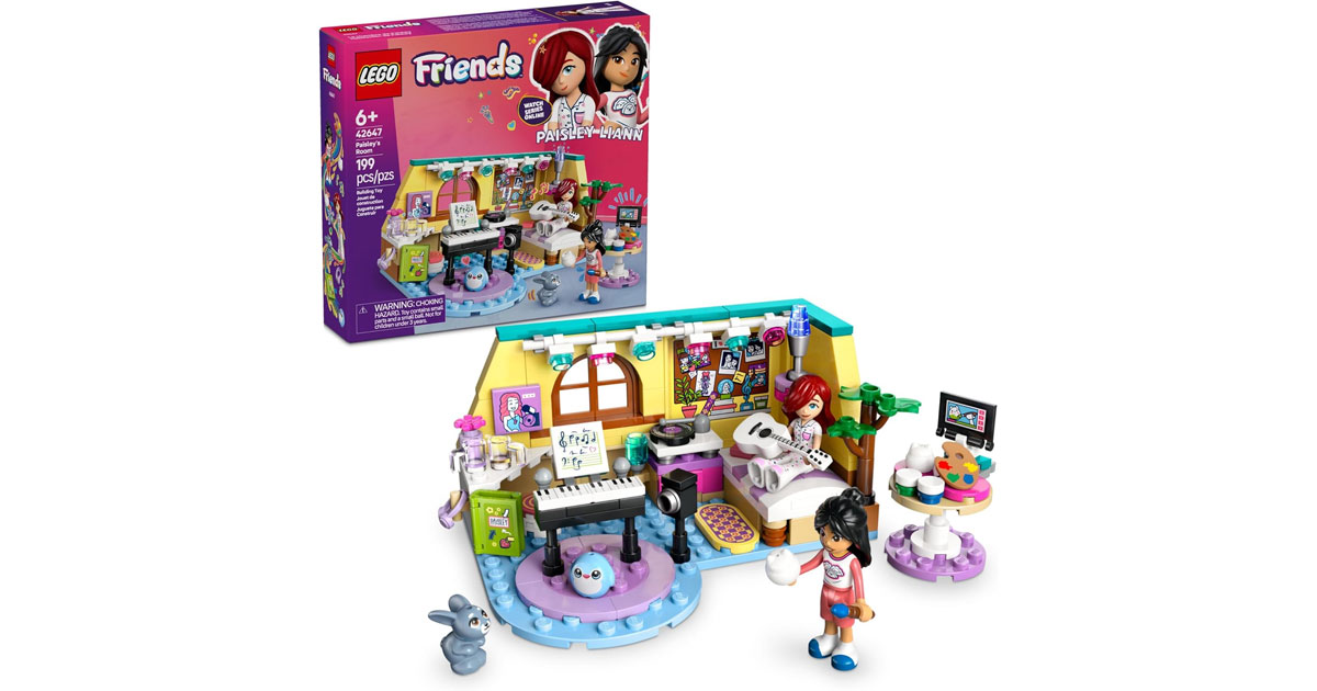 Amazon:LEGO Friends Paisley’s Room 42647 (199 pcs)只賣$17.07