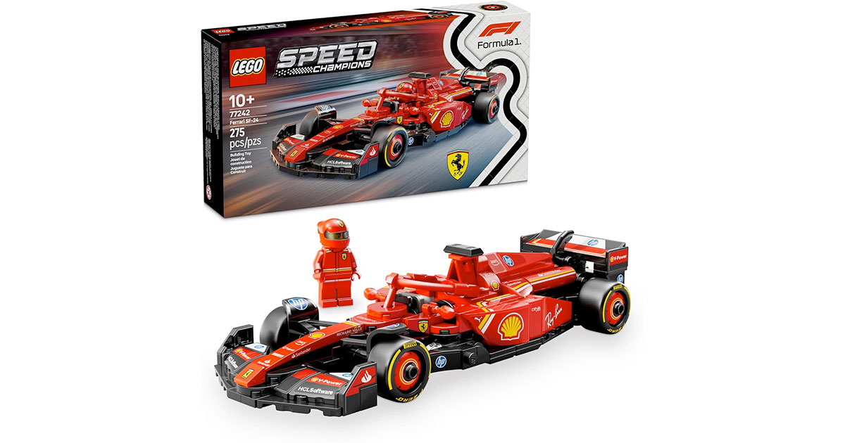 Amazon:LEGO Speed Champions Ferrari SF-24 77242 (275 pcs)只賣$25.63(只限Amazon Prime會員)