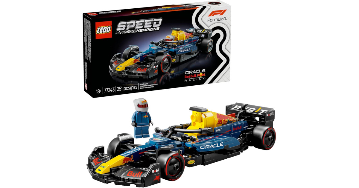 Amazon:LEGO Speed Champions Oracle Red Bull Racing 77243 (251 pcs)只賣$18.99(只限Amazon Prime會員)