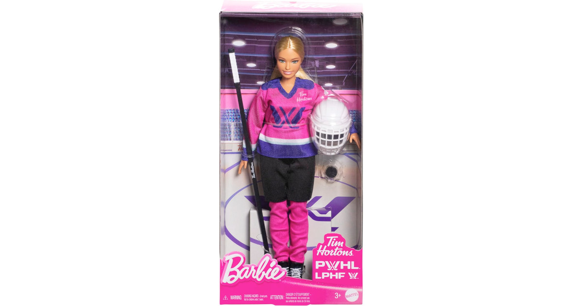 Amazon:Barbie Tim Hortons PWHL Fashion Doll只賣$26.24