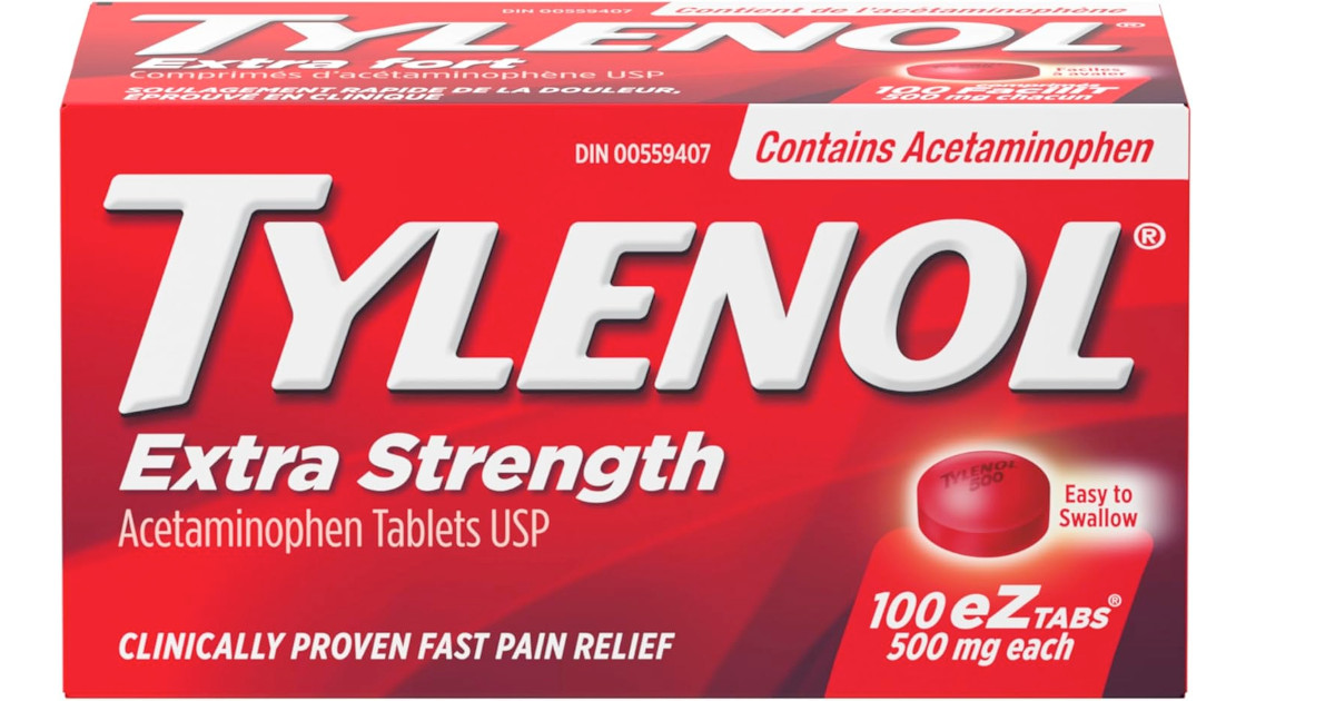 Amazon:Tylenol Extra Strength 500mg (100 eZtabs)只賣$9.67