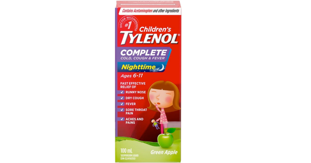 Amazon:Tylenol Children’s Complete (Nighttime, 100ml)只賣$9.79