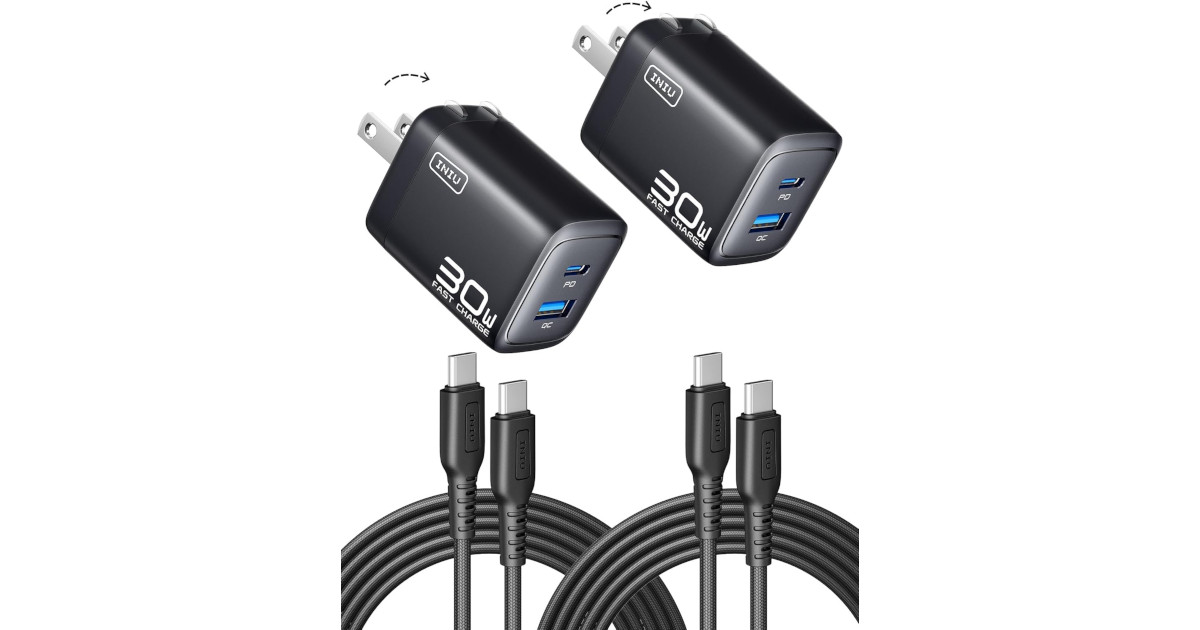 Amazon：INIU USB C Charger Block (2 Pack 30W)只賣$14.27