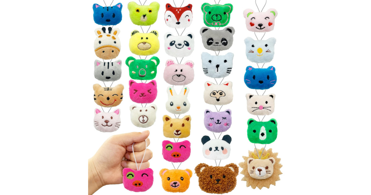 Amazon：Mini Animal Plush Toys (30 pcs)只賣$6.99