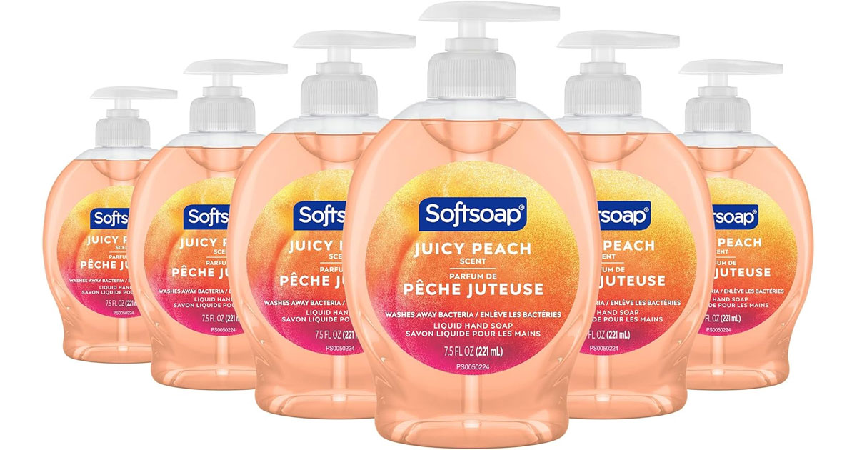 Amazon：Softsoap Liquid Hand Soap (221ml x 6)只賣$13.74