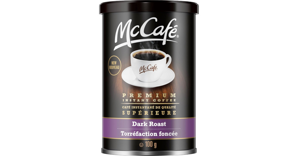 Amazon：McCafe Premium Instant Coffee Dark Roast (100g)只賣$4.97