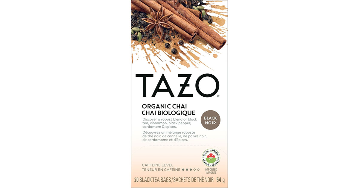 Amazon：TAZO Organic Chai Black Tea Bags (20 Count)只賣$3.97