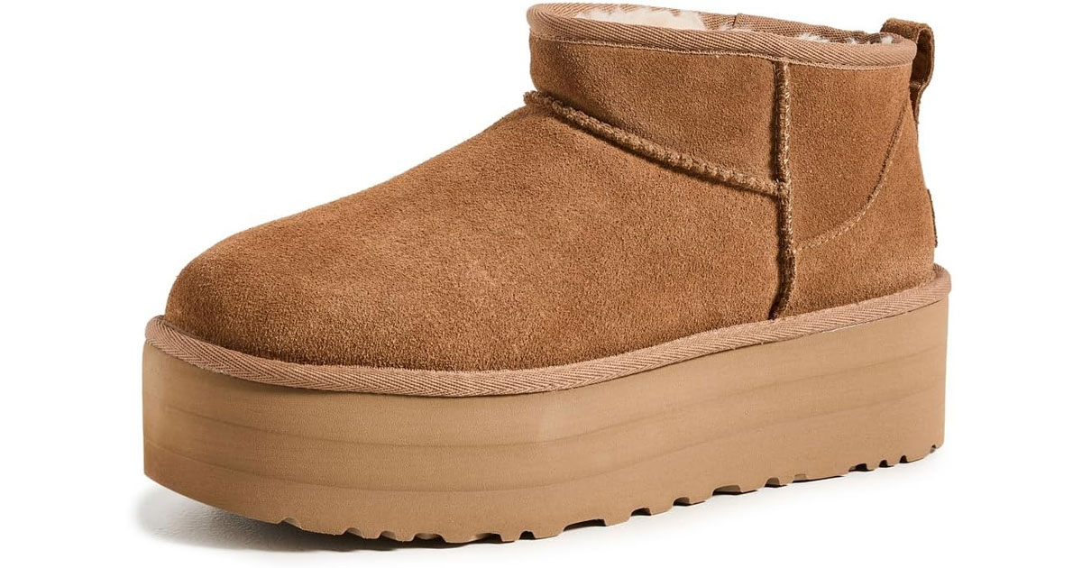Amazon：UGG Womens Classic Ultra Mini Platform Fashion Boot只賣$97.48