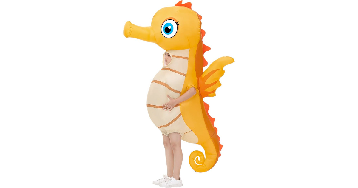 Amazon：Inflatable Seahorse Costume只賣$19.99