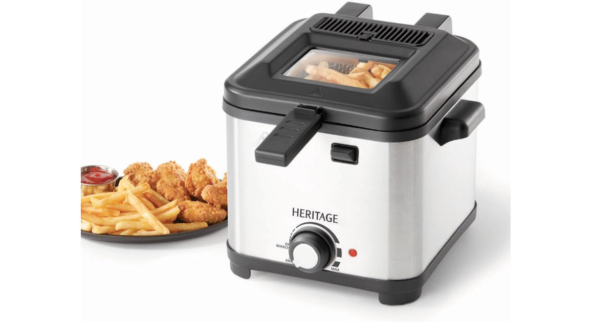 Amazon:Starfrit Heritage 1.5L Compact Electric Deep Fryer只賣$39.99