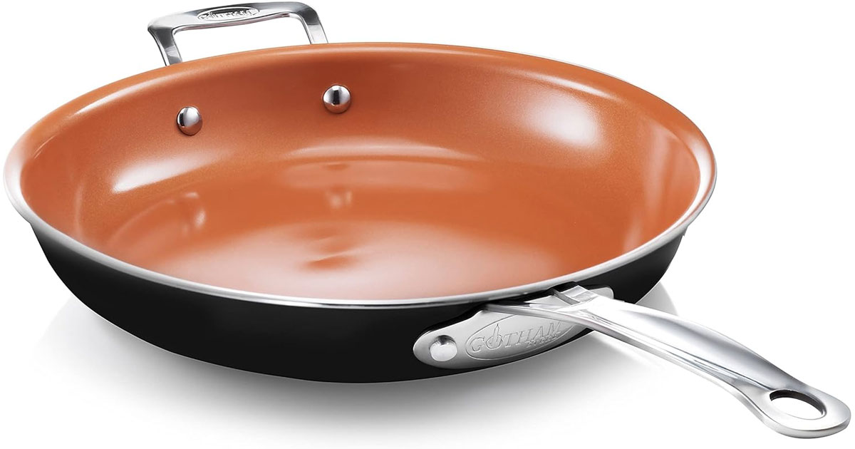Amazon：Gotham Steel Non Stick Frying Pan, 12.5”只卖$19.99