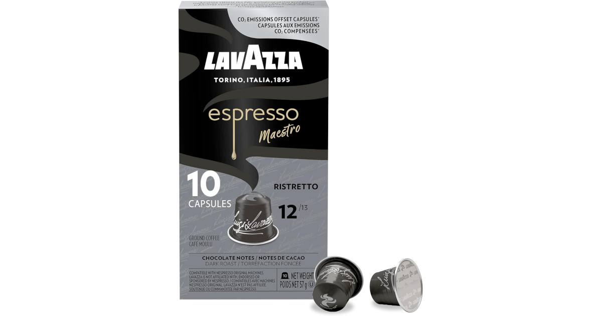 Amazon:Lavazza Espresso Maestro (10 Capsules)只賣$6.04(只限Amazon Prime會員)