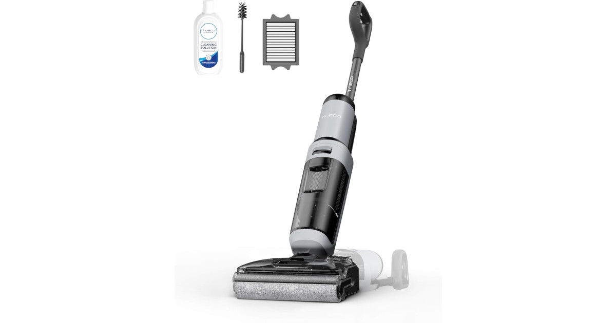 Amazon:Tineco Floor ONE i5 Stretch Wet Dry Vacuum Cleaner只賣$189.90