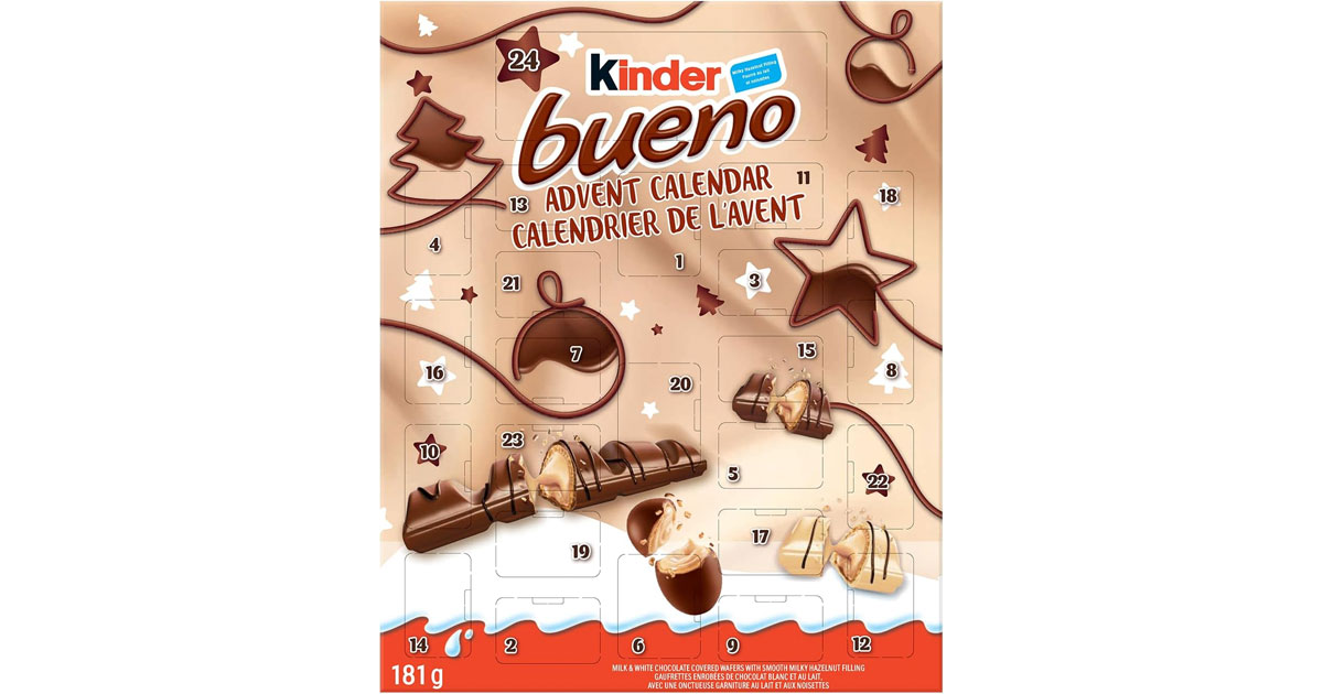 Amazon：KINDER BUENO Advent Calendar只賣$9.73