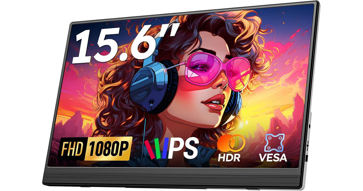 Amazon：15.6″ Portable Monitor只賣$80.07