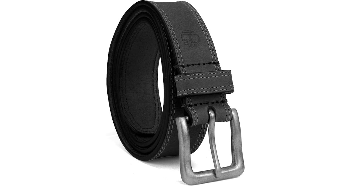 Amazon：Timberland Men’s Boot-Leather Belt只賣$16.41