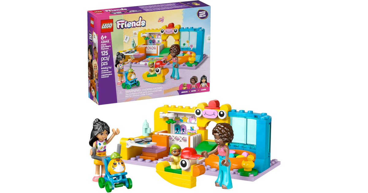 Amazon：LEGO Friends Aliya’s Baby Sister’s Playroom 42645 (125 pcs)只賣$12.95