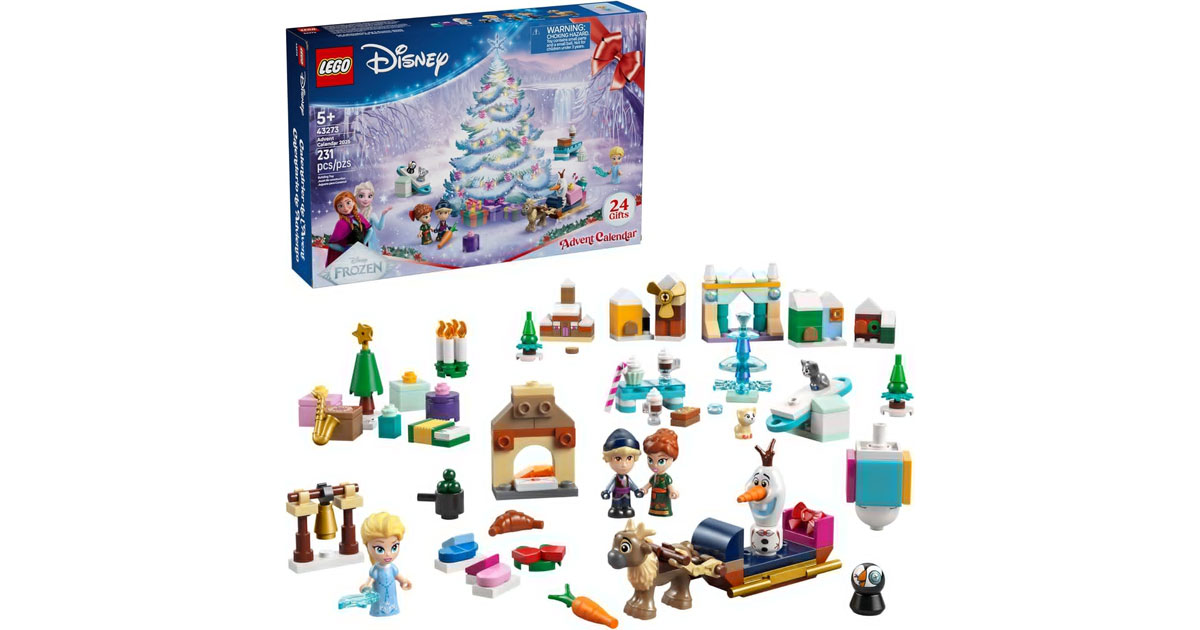 Amazon：LEGO Disney Frozen Advent Calendar 43273 (231 pcs)只賣$26.96
