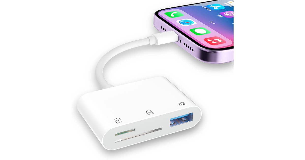 Amazon:SD Card Reader for iPhone只賣$6.99